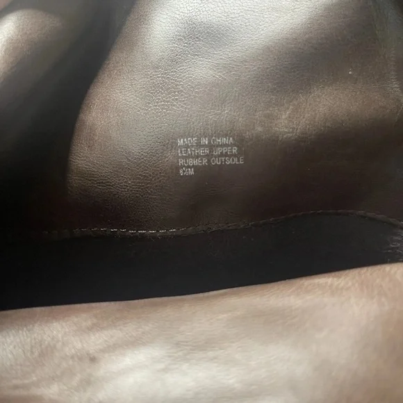 MICHAEL KORS Leather Belted Knee Boot 8.5 Classy Timeless Chic Baddie Cowgirl - Picture 7 of 7